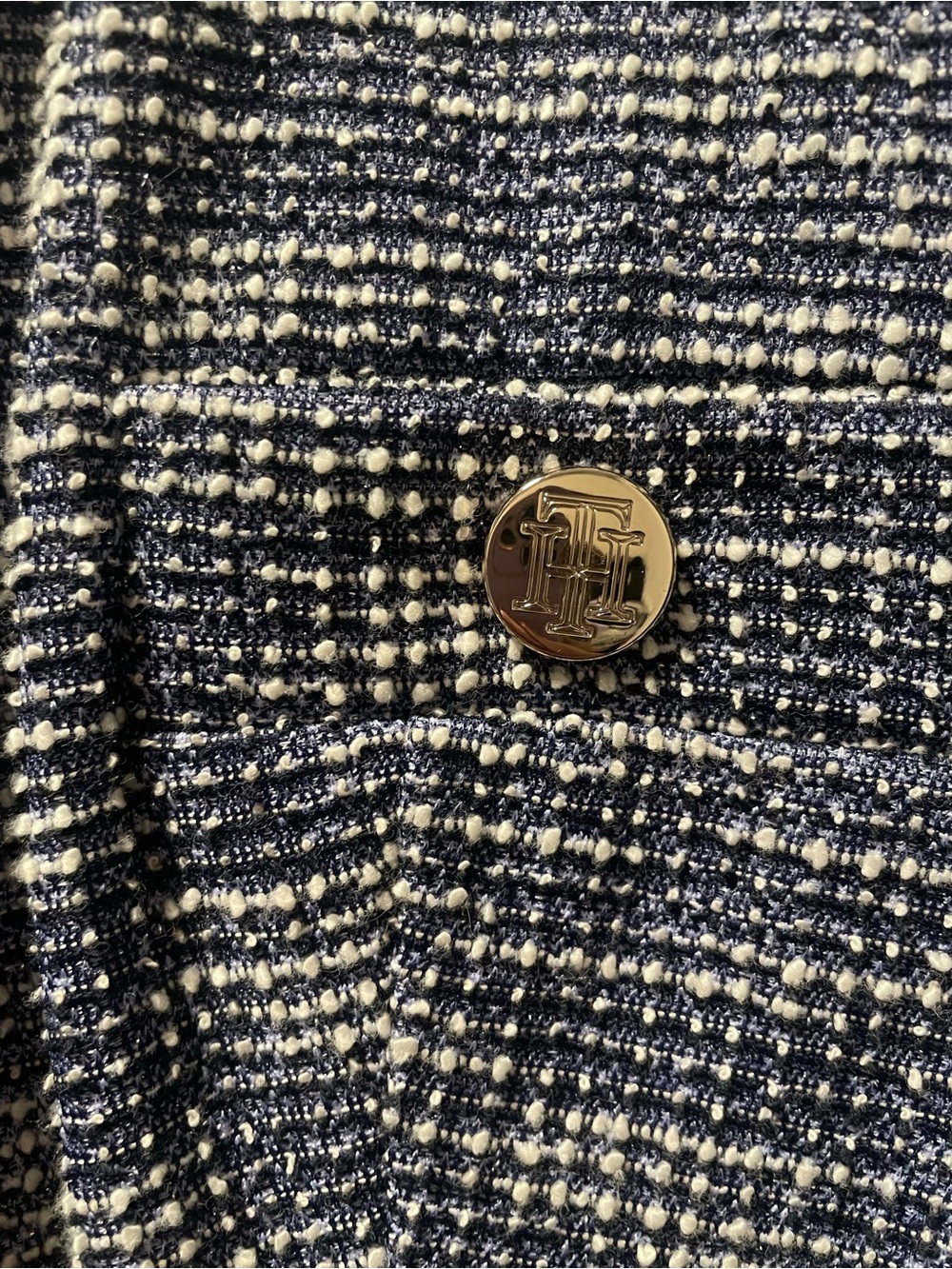 Tommy Hilfiger Navy Tweed Dress - Picture 3 of 5